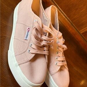 Superga Pink Canvas Sneakers, like new